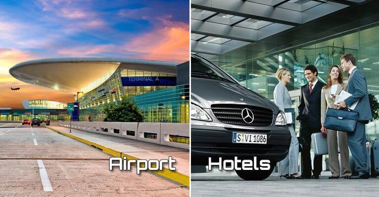 Transportation to and from hotel, airport, port